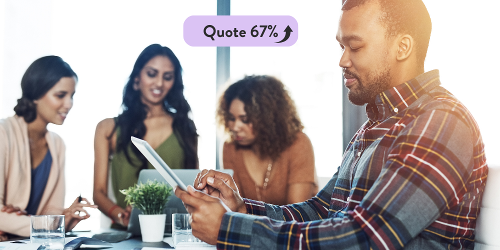 Desk Sharing Quote die optimale Ratio